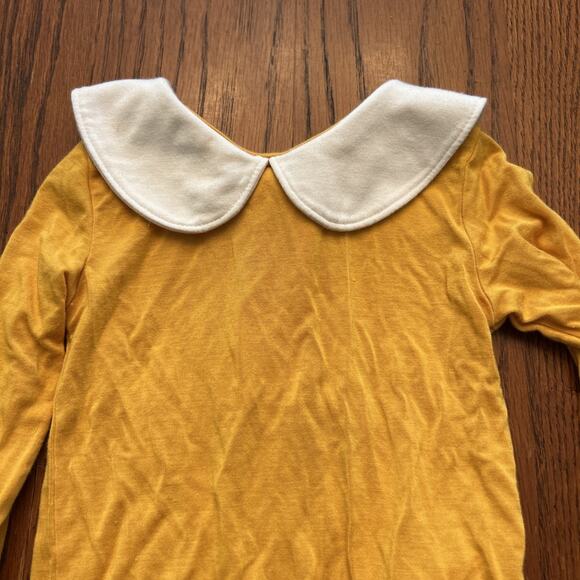 Posh Peanut 12 - 18 Months Girls Top Shirt Longsleeve Yellow Collared Preppy (4) - Picture 3 of 7